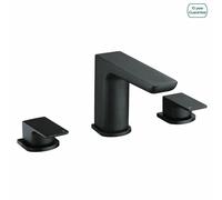 Nes Home Designer Matt Black Bath Filler Taps Basin Mixer 4 Tap Hole Deck Mounted Nes Home Black