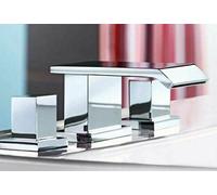 Nes Home Devon Chrome Waterfall Bath Filler Bathroom Tap in Silver Nes Home Silver