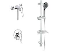 Nes Home Dex Bath Shower Mixer With Slider Rail Kit