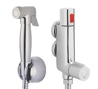Nes Home Douche With 1.2M Hose & Mini Vertical Thermostatic Mixer Valve Chrome