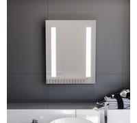 Nes Home Dual Bar LED 390 x 500mm Battery powered Bathroom Mirror in Silver Nes Home Silver