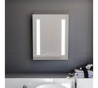 Nes Home Dual Bar LED 390 x 500mm Battery powered Bathroom Mirror
