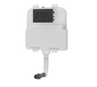 Nes Home Dual Flush Concealed Cistern And Black Push Button