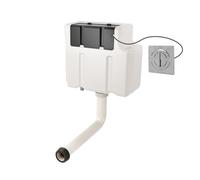 Nes Home Dual Flush Concealed Cistern with Round Button