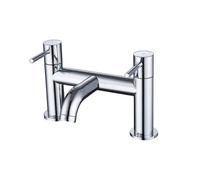 Nes Home Dual Lever Bath Filler Tap Chrome Solid Brass