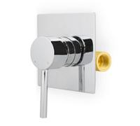 Elume Wall Mounted Round Manual Concealed Mixer Shut Off Valve 1/2" Hot and Cold
