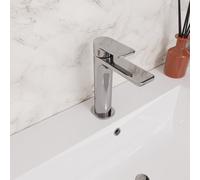 Nes Home Gisela Modern Deck Mounted Brass Tall Single-Handle Basin Mixer Tap Chrome