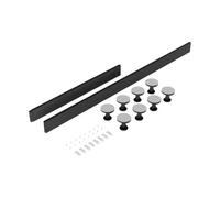 Nes Home Grey Shower Tray Panel & 8pcs Bath Legs For 1100-1200 Rectangle Tray