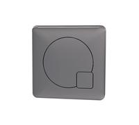 Nes Home Gun Metal Nuie Square Dual Flush Push Button