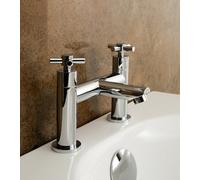 Nes Home Indigo Bathroom Bath Filler Mixer Modern Chrome Tap Solid Brass