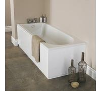 Nes Home Kaif 1700mm X 750mm Round Single Ended Bath & Leg Set White