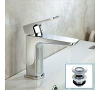 Nes Home Keninton Bathroom Cloakroom Basin Mono Mixer Tap & Waste