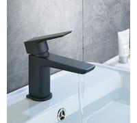 Nes Home Keninton Bathroom Mono Basin Mixer Black Matt Tap