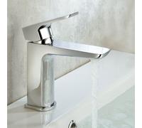 Nes Home Kenson Luxury Modern Bathroom Basin Sink Mono Mixer Single Lever Tap & Waste