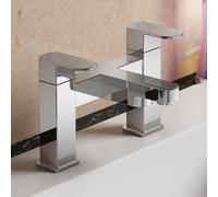 Nes Home Kevon Cloakroom Basin Mono And Bath Filler Mixer Tap Set Chrome