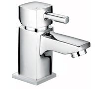 Nes Home Kia Cloakroom Basin Mono Mixer Tap & Waste Chrome in Silver Nes Home Silver