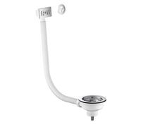 Nes Home Kitchen Basin Waste With Overflow - Chrome