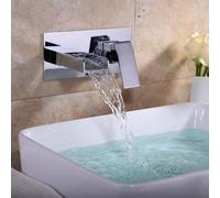 Nes Home Laura Waterfall Wall Mounted Basin Mono Mixer Tap