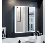 Nes Home Led 600 X 700mm Motion Sensor Mirror Cabinet Wall Mounted Bathroom