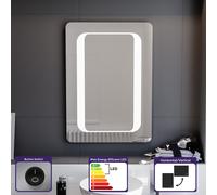 Nes Home LED Mirror Battery Powered Button Switch 500 x 700mm