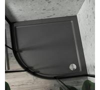 Nes Home Lh 1200 X 900mm Offset Quadrant Tray Slate Grey
