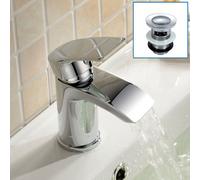 Nes Home Libra Waterfall Basin Mono Mixer Tap & Waste Chrome