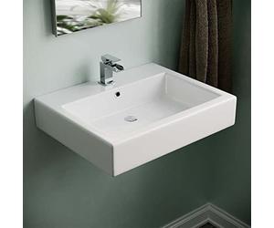 Nes Home Lomond 570mm Wall Hung Rectangle Basin White