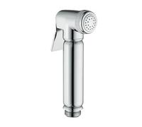 Nes Home Chrome Luxury Douche Kit with Integrated Shut Off-Valve & Holder in Silver Nes Home Silver