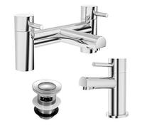 Nes Home Marc Mono Bath Filler And Basin Tap With Waste
