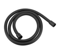 Matt Black 1.5m Smooth PVC Flexible Shower Hose Replacement with Brass Connectors Nes Home Black One Size