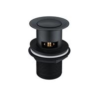 Nes Home Black Matt Click Clack Pop up Slotted Basin Waste