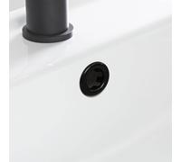 Nes Home Matte Black Replacement Basin Sink Hole Overflow Cover