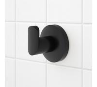 Nes Home Matte Black Round Rob Hook - Set of 4