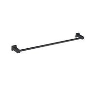 Nes Home Matte Black Square Single Bathroom Towel Rail