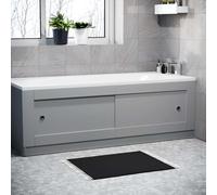 Nes Home Matte Grey PVC 1800mm 2 Sliding Doors Bath Front Panel