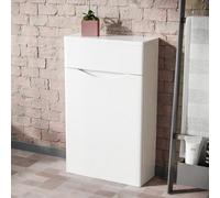 Nes Home Merton 500mm Modern Back To Wall Wc Unit Btw Bathroom Furniture White
