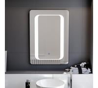 Nes Home Mia Illuminated LED Bathroom Mirror with Anti Fog and Touch Switch
