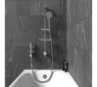 Mini Vertical Thermostatic Shower Mixer Valve & Slider Rail, Handset & Hose