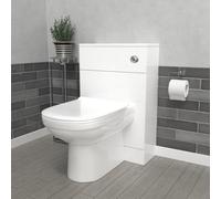 Nes Home Modern 500mm Back To Wall Toilet With Flat Pack Wc Unit White