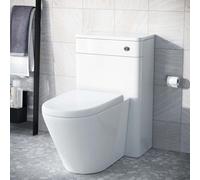 Nes Home Modern 500mm Back To Wall Wc Rimless Toilet Pan Unit Space Saving Afern