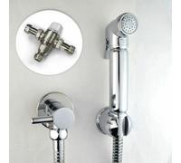 Nes Home Modern Bathroom Chrome Douche Bidet Spray + Thermostatic Mixing Valve 15mm