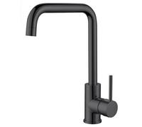 Nes Home Modern Black Single Lever Mono Kitchen Mixer Tap