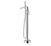 Nes Home Modern Chrome Freestanding Bath Shower Mixer Tap with Handheld Kit