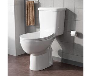 Nes Home Modern Close Coupled Toilet With Wc Pan, Toilet Seat & Cistern