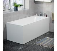 Modern High Gloss White 1700mm Front Bath Panel Acrylic Bathroom Nes Home White One Size