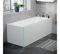 Modern High Gloss White 1700mm Front Bath Panel Acrylic Bathroom Nes Home White One Size