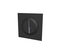 Nes Home Matt Black Round Button WC Flush Plate