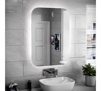 Nes Home Motion Sensor Bathroom LED Mirror Shaver Socket Demister 600 x 800mm in Silver Nes Home Silver