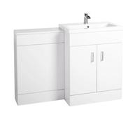 Nes Home Nanuya 1100mm Floor Standing White Vanity & Ceramic Basin
