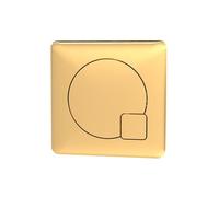 Nes Home Nuie Brushed Brass Square Concealed Cistern Flush Button